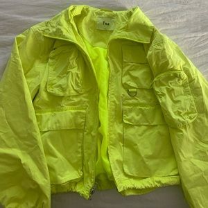 TNA Neon Yellow sports outwear